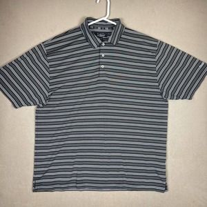 Straight Down Polo Shirt Adult Extra Large Black Golf Golfing Rugby Preppy‎ Mens